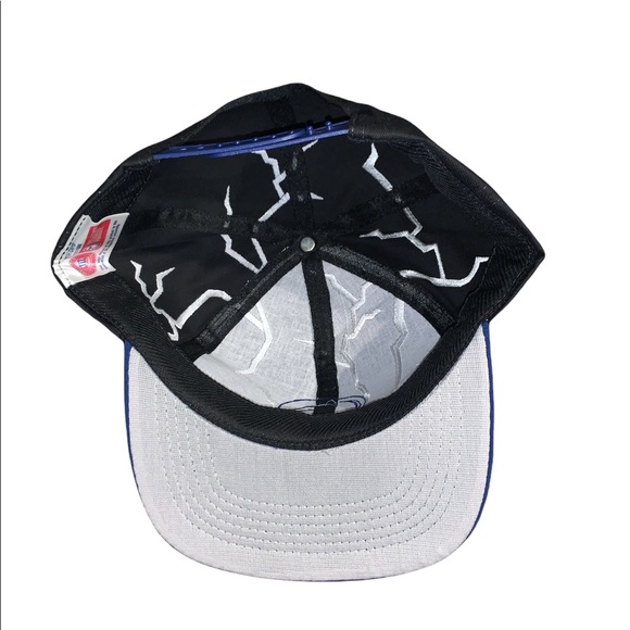 Vintage 90s Penn State Nittany Lions Drew Pearson Lightning Snapback Hat - Picture 4 of 6